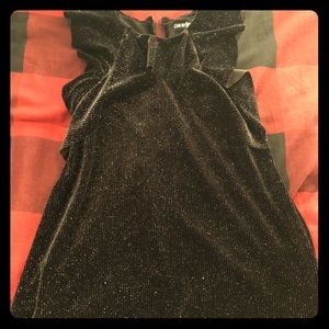 Black Shimmer Toddler Dress